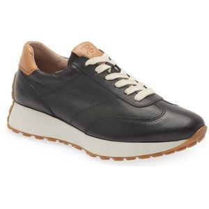 Black Leather sneakers.  US 10.5 New.